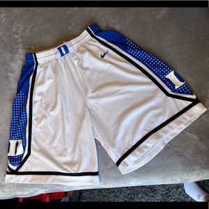 Nike brand; Duke basketball shorts